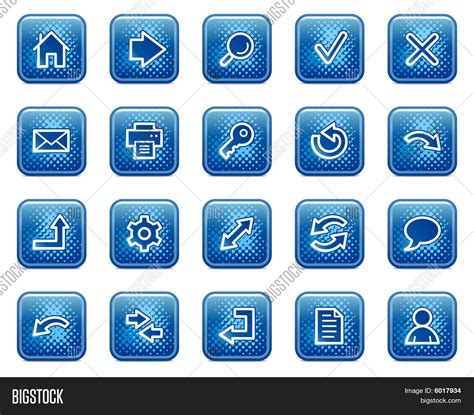Basic Web Icons Blue Vector And Photo Free Trial Bigstock