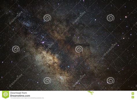 Milky Way Galaxy,Long Exposure Photograph, With Grain Stock Photo - Image of photograph 