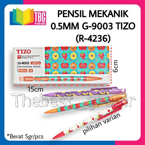 1 Pcs Pensil Mekanik 05mm Tizo Mechanical Pencil Cetikan Isi Kecil