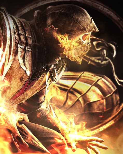 Mortal Kombat Scorpion Poster Mortal Kombat Legacy II Poster Scorpion