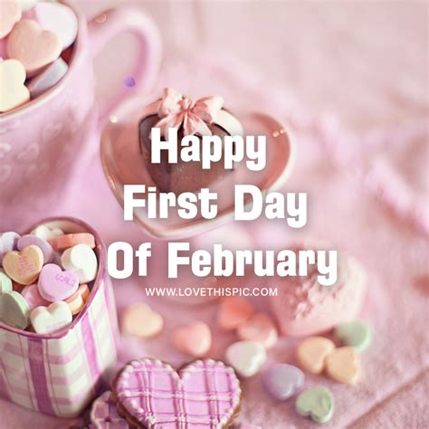 Conversation Heart Treats Happy First Day Of February Pictures
