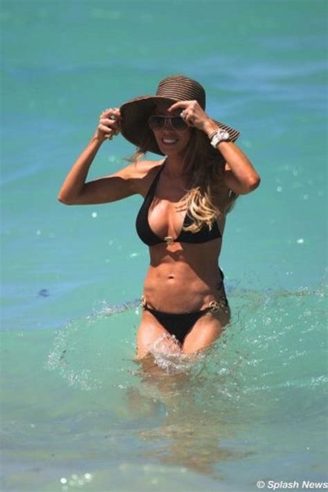 Lisa Hochstein In A Black Bikini On Miami Beach Barnorama