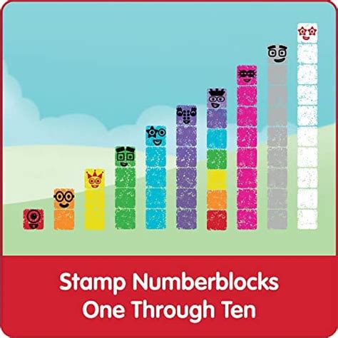 Hand2mind Numberblocks Stampoline Park Stamp Activity Set Tinta