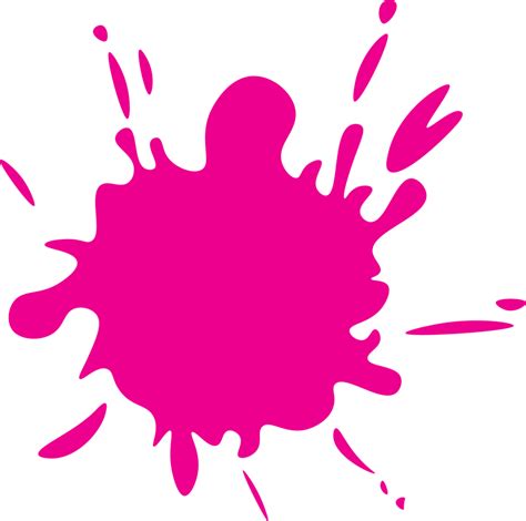 Beautiful Colour Paint Splashes Set Of Paint Splashes Vector