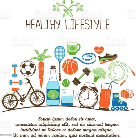 Healthy Lifestyles Stock Vector Art & More Images of Art Product ...
