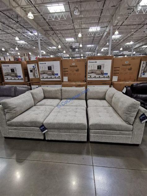 This is an exception to costco's return policy. Thomasville Fabric Sectional with Storage Ottoman ...