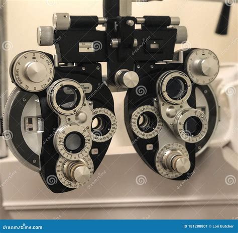 Phoropter At An Optometrists Office Stock Image Image Of Used