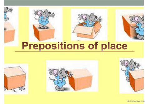 Prepositions Of Place English ESL Powerpoints