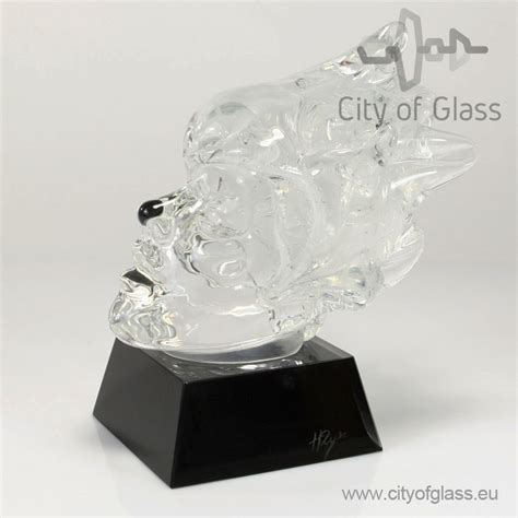 Crystal Glass Sculpture Winter By Loranto 18 Cm City Of Glass
