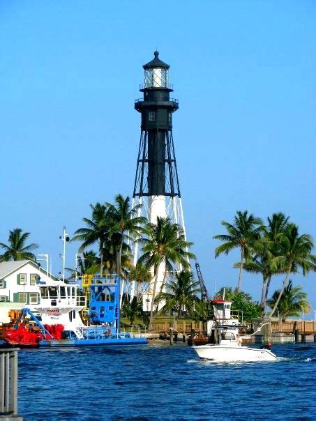 Hillsboro Inlet Lighthouse At Pompano Beach Florida Lighthouse Point Florida Pompano Beach