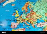 European Countries On World Map / Globe Map Of Close Up Of The European Countries Stock Photo ...