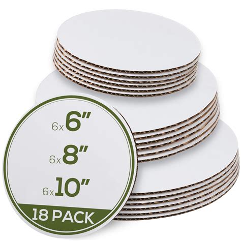 Buy Starmar Set Of 18 Cake Board Rounds Circle Cardboard Base 6 8