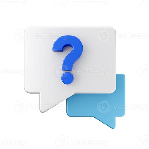 3d Frequently Asked Questions Icon Illustration Render 22362584 Png