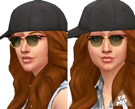 Simlish Clubmaster Sunglasses Dark Shades At Tamo Sims 4 Updates