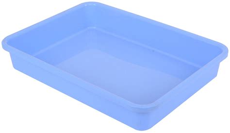 Buy Samruddhi Plastic Tray 30 Cms X 405 Cms X 7 Cms Blue Pack Of 4