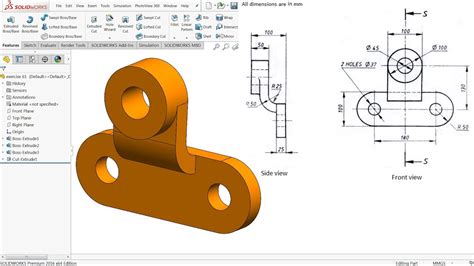 Solidworks Tutorial For Beginners Exercise 61 Youtube