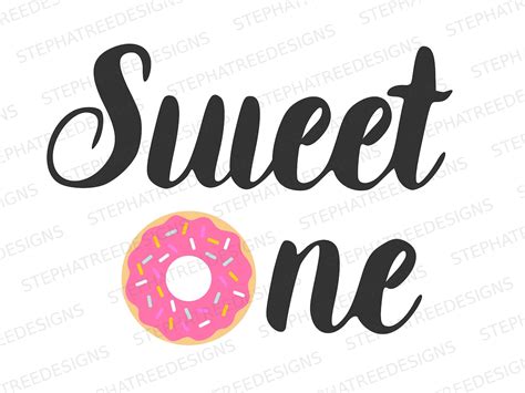Sweet One Svg Png Files For Cutting Machines Digital Clipart Etsy