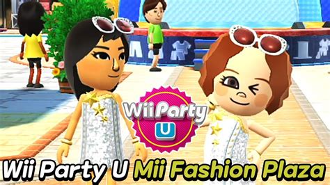 wii party u mii fashion plaza gameplay polly vs xixi vs giulia vs sophia expert com youtube