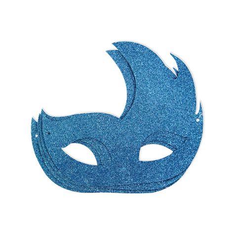 Glitter Eye Mask Masquerade Blue Itsy Bitsy