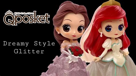 Qposket Disney Characters Ariel And Belle Dreamy Style Glitter Line
