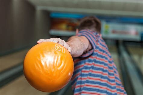 Man Playing Bowling Stock Photo Image Of Ball Leisure 76709178