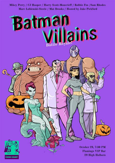 Comic Court Batman Villains By Antonas Deduchovas On Dribbble