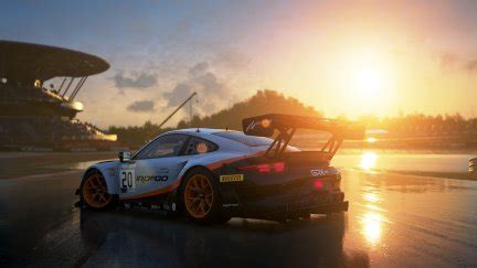 Porsche Porsche Race Cars Sunset Sunrise Widebody Assetto