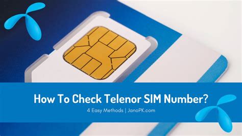 How To Check Telenor Number 4 Easy Methods Explained