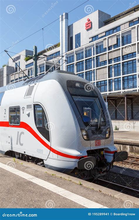 Ic2 Intercity 2 Double Deck Train Locomotive At Stuttgart Main Station