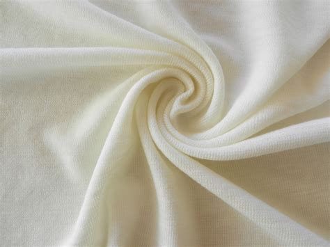 Cream 100 New Zealand Merino Wool Rib Knit Fabric Lovely