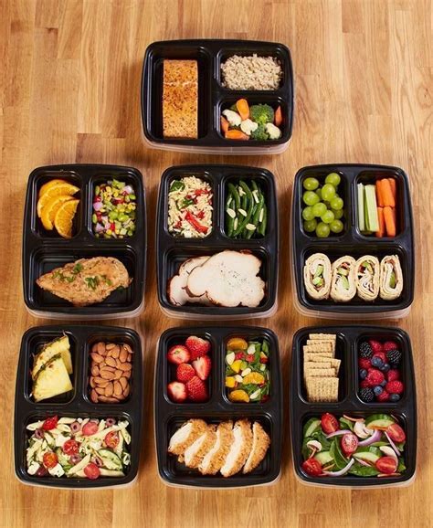 7 Day Meal Prep Containers Veggiefood Healthy Afternoon Snacks