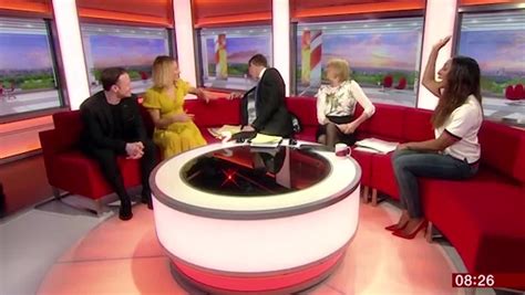Bbc Breakfast Floor Manager Tries To Hide Behind Sofa On Live Tv But Hilariously Forgets One
