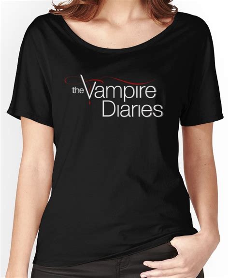 The Vampire Diaries Logo Womens Relaxed Fit T Shirt By Virgdu95