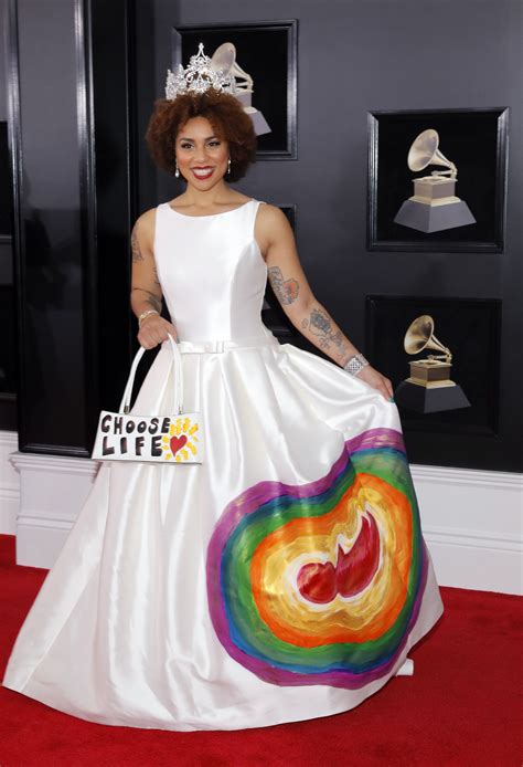 Singer Joy Villa Wears Pro Life Grammys Dress A Year After Donning