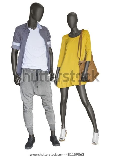 Two Mannequins Male Female Dressed Casual Stock Photo Edit Now 481159063