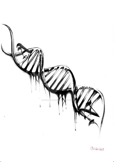 Adn Tattoo Design By Dianabathory Tattoo Ideas Dna Tattoo Tattoos