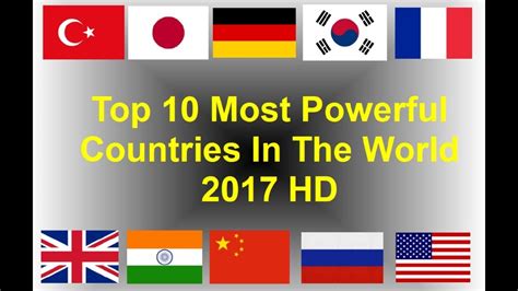 Top 10 Most Powerful Countries In The World 2017 Hd Youtube