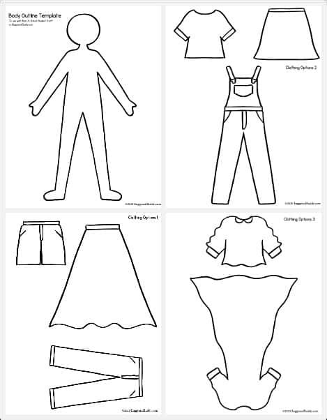 Free Paper Doll Template FREE PRINTABLE TEMPLATES