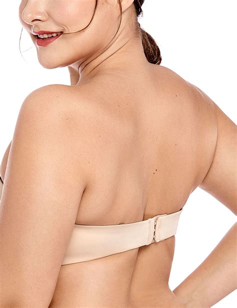 Women S Minimizer Strapless Bra Seamless Underwire Bandeau For Large