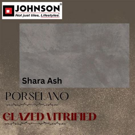 Johnson Shara Ash Porselano Glazed Vitrified Tile 2x4Feet 60x120cm