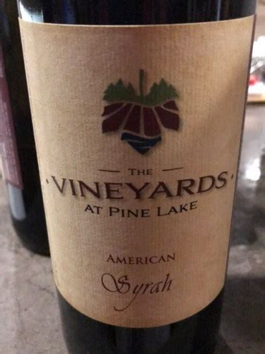 The Vineyards At Pine Lake Syrah Vivino