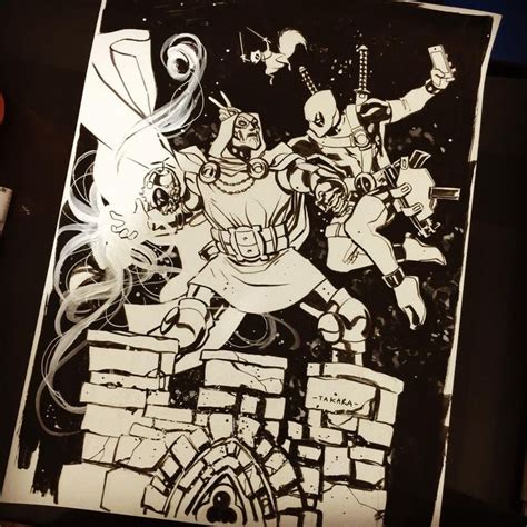 By Marcio Takara Commission Doctor Doom Vs Deadpool For Commission Or
