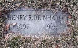Henry R Reinhardt 1897 1975 Mémorial Find a Grave