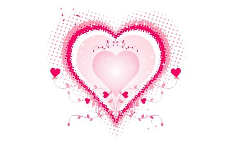 Pink Love Heart Desktop Hd Wallpaper High Quality