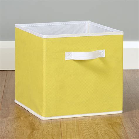 Hartleys Square Foldable Fabric Storage Toy Box Collapsible Cube Unit