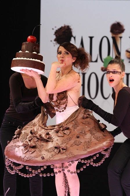 Look At These Amazing Dresses Made Out Of Chocolate Chocolate Fashion