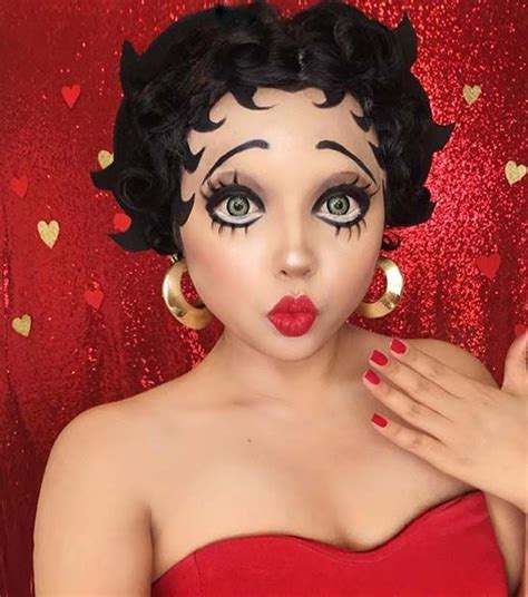 Betty Boop Costume Idea For Women Halloween Make Up Looks Cute Halloween Makeup Halloween