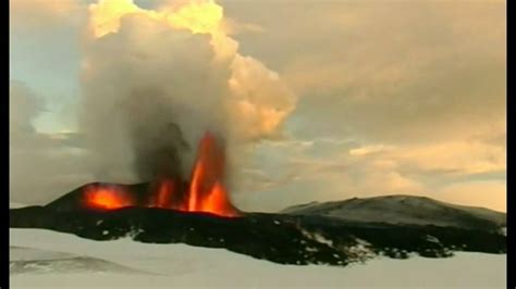 Icelands Active Volcano Exploding Youtube