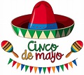 Cinco de mayo card template with red hat and colorful flags 430761 ...