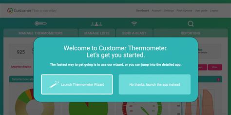 Quick Start Guide For Our Survey Tool Customer Thermometer
